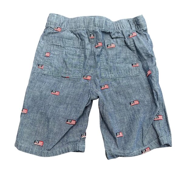 Gymboree Shorts Boys Size 6 Red White Blue Patriotic USA 4th of July Pull On - Picture 3 of 10